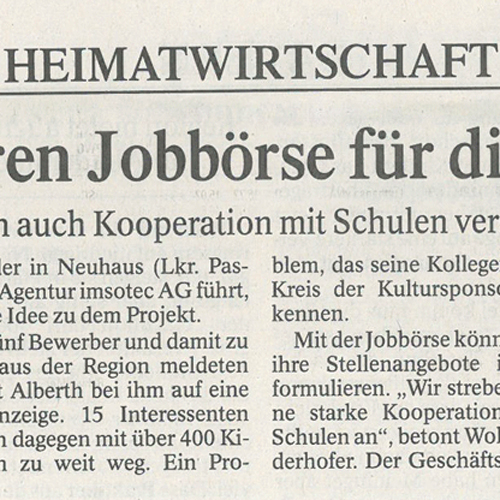 Unternehmer intiieren Jobbörse für die Region